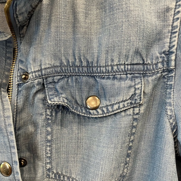 Denim Jean Utility Jacket - size M - Picture 8 of 14